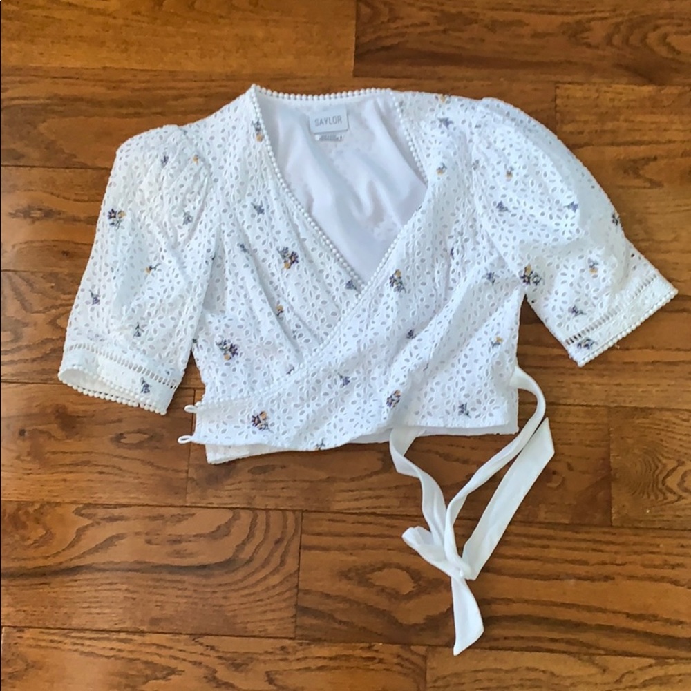 Revolve wrap top by Saylor perfect condition! M